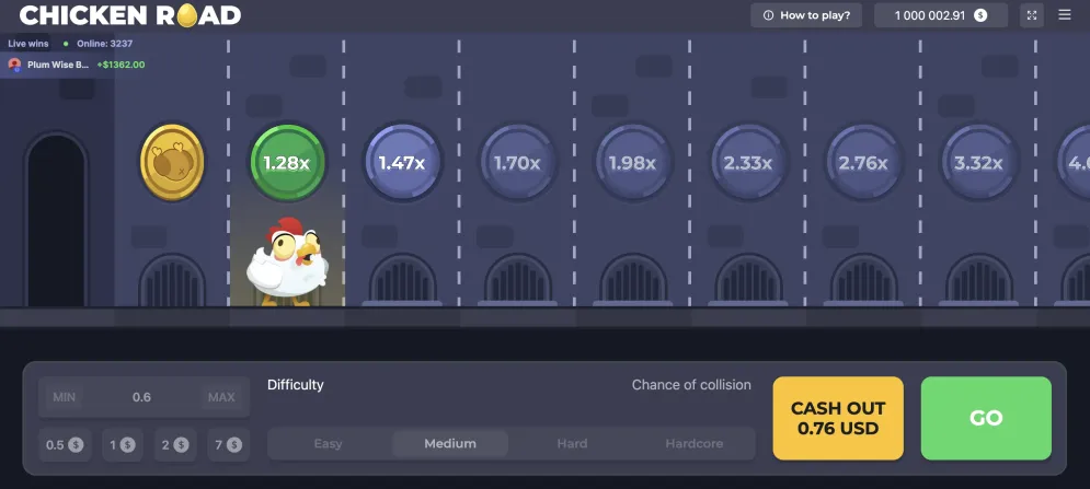 Chicken Road gameplay